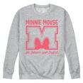 thumbnail image 1 of Disney - Minnie Mouse - In Bows We Trust - Men's Crew Neck Fleece Pullover, 1 of 5