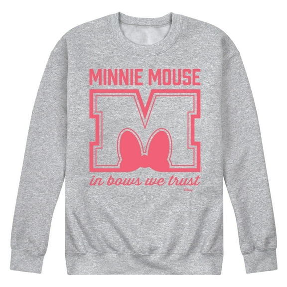 Disney - Minnie Mouse - In Bows We Trust - Men's Crew Neck Fleece Pullover