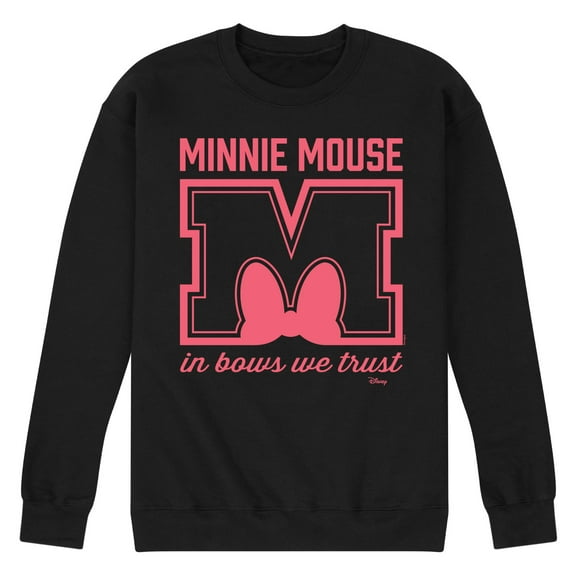 Disney - Minnie Mouse - In Bows We Trust - Men's Crew Neck Fleece Pullover