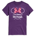 thumbnail image 1 of Disney - Minnie Mouse - In Bows We Trust - Men's Short Sleeve Graphic T-Shirt, 1 of 3