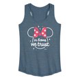 thumbnail image 1 of Disney - Minnie Mouse - In Bows We Trust - Women's Racerback Tank Top, 1 of 4