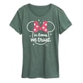thumbnail image 1 of Disney - Minnie Mouse - In Bows We Trust - Women's Short Sleeve Graphic T-Shirt, 1 of 6
