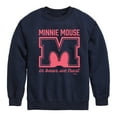 thumbnail image 1 of Disney - Minnie Mouse - In Bows We Trust - Youth Crewneck Fleece Sweatshirt, 1 of 5
