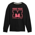 thumbnail image 1 of Disney - Minnie Mouse - In Bows We Trust - Youth Crewneck Fleece Sweatshirt, 1 of 5