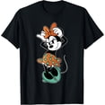 thumbnail image 1 of Disney Minnie Mouse In Orange And Green Color Trend Bow Pose T-Shirt, 1 of 4