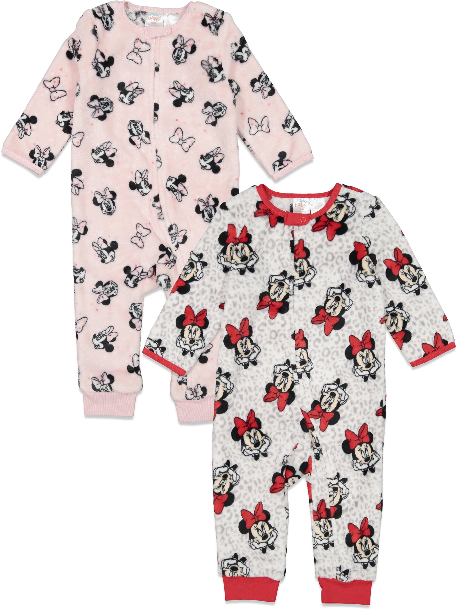 Babyhug Disney Cotton Woven Summer Cap with Minnie Mouse Graphic Pink - Diameter 17 cm