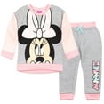 thumbnail image 1 of Disney Minnie Mouse Infant Baby Girls Fleece Sweatshirt and Pants Set Infant to Little Kid, 1 of 5