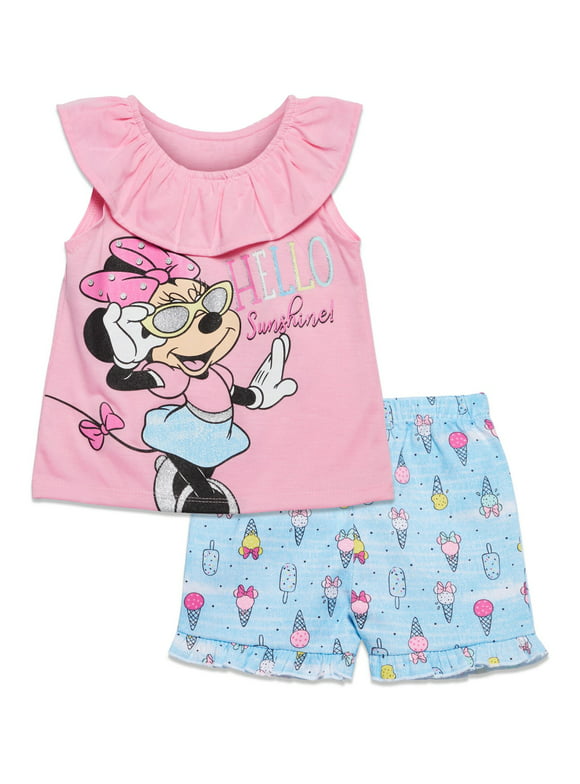 Disney Minnie Mouse Infant Baby Girls Tank Top and Shorts