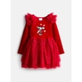 thumbnail image 1 of Disney Minnie Mouse, Infant & Toddler Girls Holiday Glitter Mesh Ballerina Dress, Sizes: 12M–5T, 1 of 3