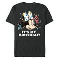 thumbnail image 1 of Disney Minnie Mouse It's My Birthday - Short Sleeve Blended T-Shirt for Adults -Customized-Dark Heather, 1 of 5