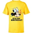 thumbnail image 1 of Disney Minnie Mouse "It's My Birthday!" - Short Sleeve T-Shirt for Kids -Customized-Yellow, 1 of 5