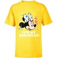 thumbnail image 1 of Disney Minnie Mouse It's My Birthday - Short Sleeve T-Shirt for Kids -Customized-Yellow, 1 of 5