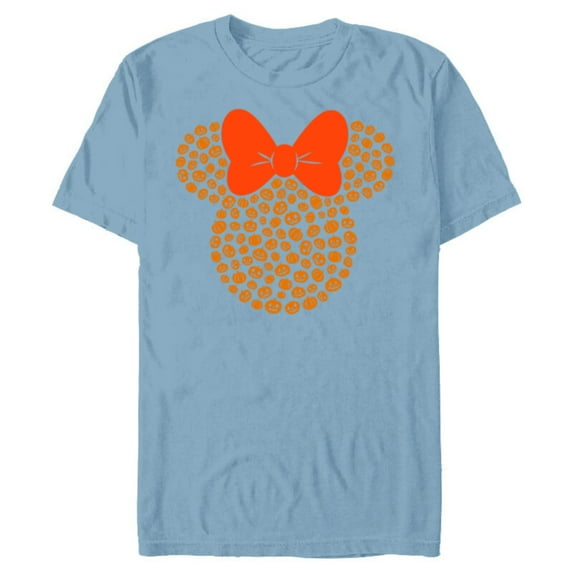 Disney Minnie Mouse Jack-O'-Lanterns Halloween - Short Sleeve Blended T-Shirt for Adults - Customized-Celadon Snow Heather