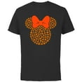 thumbnail image 1 of Disney Minnie Mouse Jack-O'-Lanterns Halloween - Short Sleeve Cotton T-Shirt for Adults - Customized-Black, 1 of 5