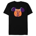 thumbnail image 1 of Disney Minnie Mouse Jack-o’-Lantern Halloween - Short Sleeve Blended T-Shirt for Adults - Customized-Black, 1 of 5