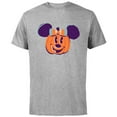 thumbnail image 1 of Disney Minnie Mouse Jack-o’-Lantern Halloween - Short Sleeve Cotton T-Shirt for Adults - Customized-Athletic Heather, 1 of 5
