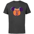 thumbnail image 1 of Disney Minnie Mouse Jack-o’-Lantern Halloween - Short Sleeve Cotton T-Shirt for Adults - Customized-Charcoal, 1 of 5