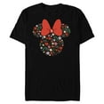 thumbnail image 1 of Disney Minnie Mouse January Birth Month Birthstone & Flowers - Short Sleeve Blended T-Shirt for Adults - Customized-Black, 1 of 5
