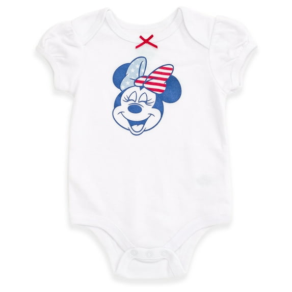 Disney Minnie Mouse July 4th Bodysuit Newborn to Infant