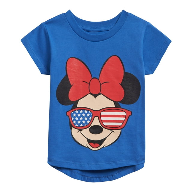 Disney Minnie Mouse July 4th Little Girls T-Shirt Infant to Big Kid