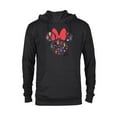 thumbnail image 1 of Disney Minnie Mouse July Birth Month Birthstone & Flowers - Pullover Hoodie for Adults - Customized-Black, 1 of 5