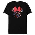 thumbnail image 1 of Disney Minnie Mouse July Birth Month Birthstone & Flowers - Short Sleeve Blended T-Shirt for Adults - Customized-Black, 1 of 5