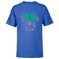 thumbnail image 1 of Disney Minnie Mouse June Birth Month Birthstone & Flowers - Short Sleeve T-Shirt for Kids - Customized-Royal, 1 of 5