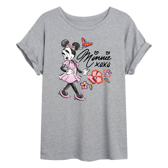 Disney - Minnie Mouse - Juniors Ideal Flowy Muscle T-Shirt