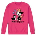 thumbnail image 1 of Disney - Minnie Mouse - Kitten Ex-purr-t - Men's Crew Neck Fleece Pullover, 1 of 4