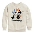 thumbnail image 1 of Disney - Minnie Mouse - Kitten Expurrt - Youth Crewneck Fleece Sweatshirt, 1 of 5
