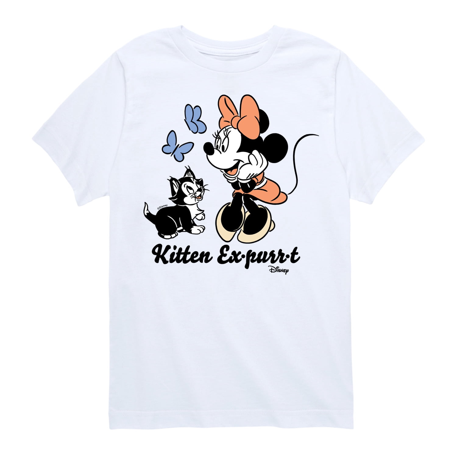 Disney - Minnie Mouse - Kitten Expurrt - Youth Short Sleeve Graphic T ...
