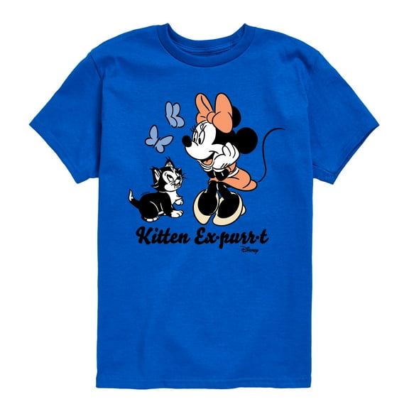 Disney - Minnie Mouse - Kitten Expurrt - Youth Short Sleeve Graphic T-Shirt