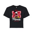 thumbnail image 1 of Disney - Minnie Mouse - Large Collegiate M - Juniors Cropped Cotton Blend T-Shirt, 1 of 5