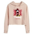 thumbnail image 1 of Disney - Minnie Mouse - Large Collegiate M - Juniors Cropped Pullover Hoodie, 1 of 5