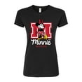 thumbnail image 1 of Disney - Minnie Mouse - Large Collegiate M - Juniors Fitted Graphic T-Shirt, 1 of 5