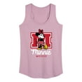 thumbnail image 1 of Disney - Minnie Mouse - Large Collegiate M - Women's Racerback Tank Top, 1 of 4