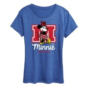 Disney - Minnie Mouse - Large Collegiate M - Women's Short Sleeve Graphic T-Shirt