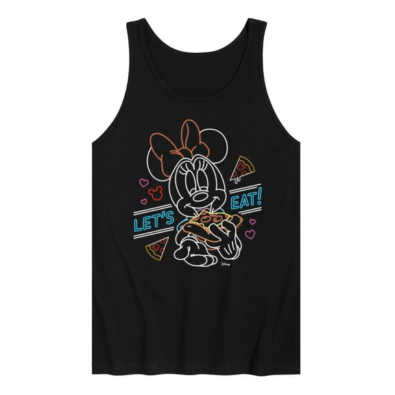 Disney - Minnie Mouse - Let's Eat Pizza - Men's Jersey Tank Top