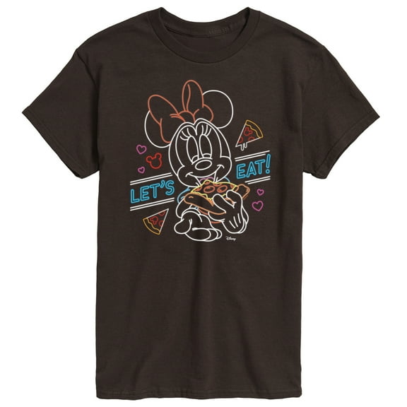 Disney - Minnie Mouse - Let's Eat Pizza - Men's Short Sleeve Graphic T-Shirt