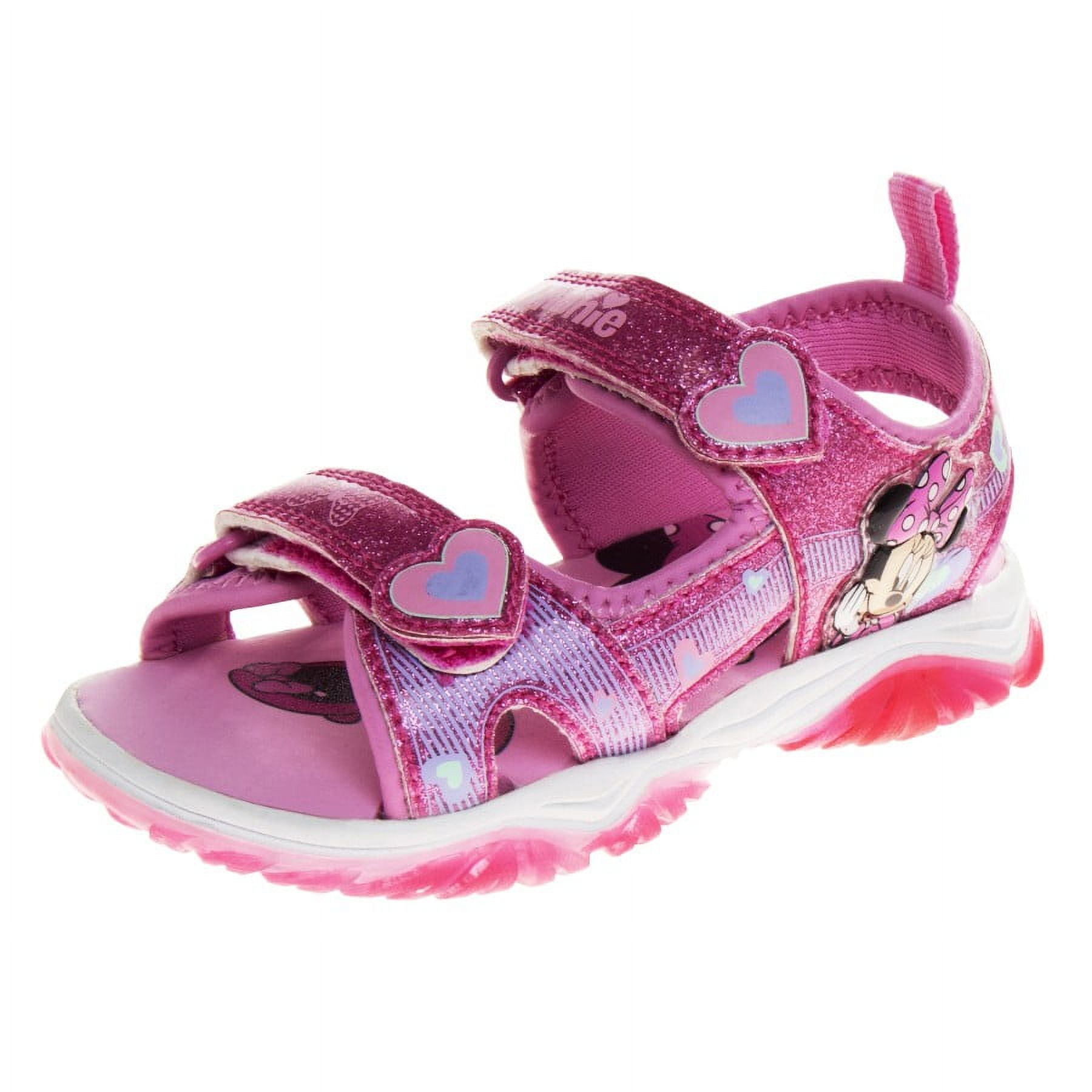 Disney Minnie Mouse Light Up Toddler Girls Sport Sandals - Pink, 6 ...