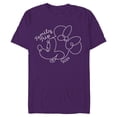 thumbnail image 1 of Disney Minnie Mouse Line Drawing Family Trip Vacation 2024 - Short Sleeve Blended T-Shirt for Adults - Customized-Purple, 1 of 5