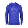 thumbnail image 1 of Disney Minnie Mouse Line Drawing Family Trip Vacation 2025 - Pullover Hoodie for Adults - Customized-Royal, 1 of 5