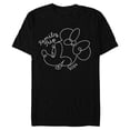 thumbnail image 1 of Disney Minnie Mouse Line Drawing Family Trip Vacation 2024 - Short Sleeve Blended T-Shirt for Adults - Customized-Black, 1 of 5