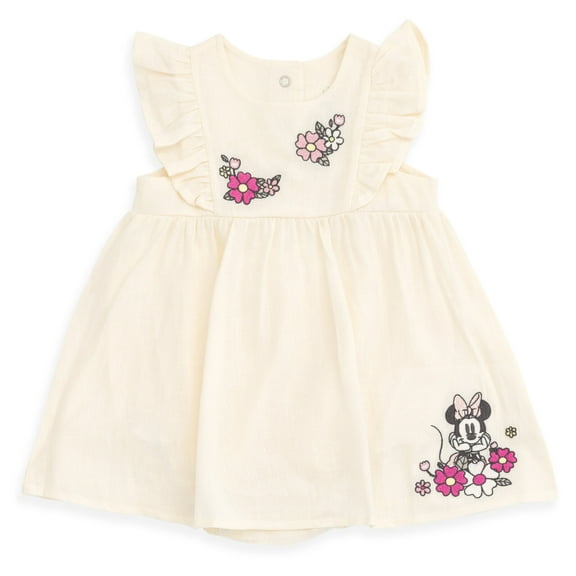 Disney Minnie Mouse Linen Matching Family Dress Newborn to Infant