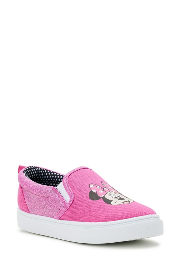 Disney Minnie Mouse Little & Big Girls Slip-on Sneaker, Sizes 11-5