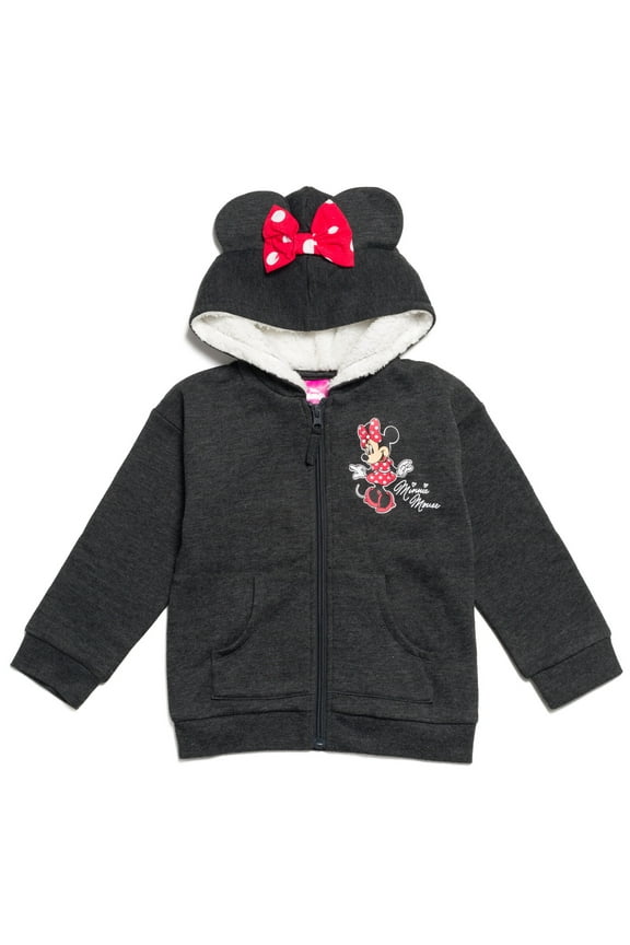 Minnie Mouse Little Boy Girl Kids Fleece Zip Up Hoodie