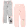 thumbnail image 1 of Disney Minnie Mouse Little Girls Fleece 2 Pack Jogger Pants Toddler to Big Kid, 1 of 5