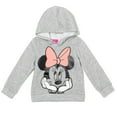 thumbnail image 1 of Disney Minnie Mouse Little Girls Fleece Pullover Hoodie Gray 5, 1 of 5