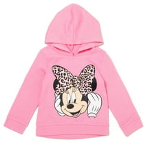 Disney Minnie Mouse Little Girls Fleece Pullover Hoodie Pink 5