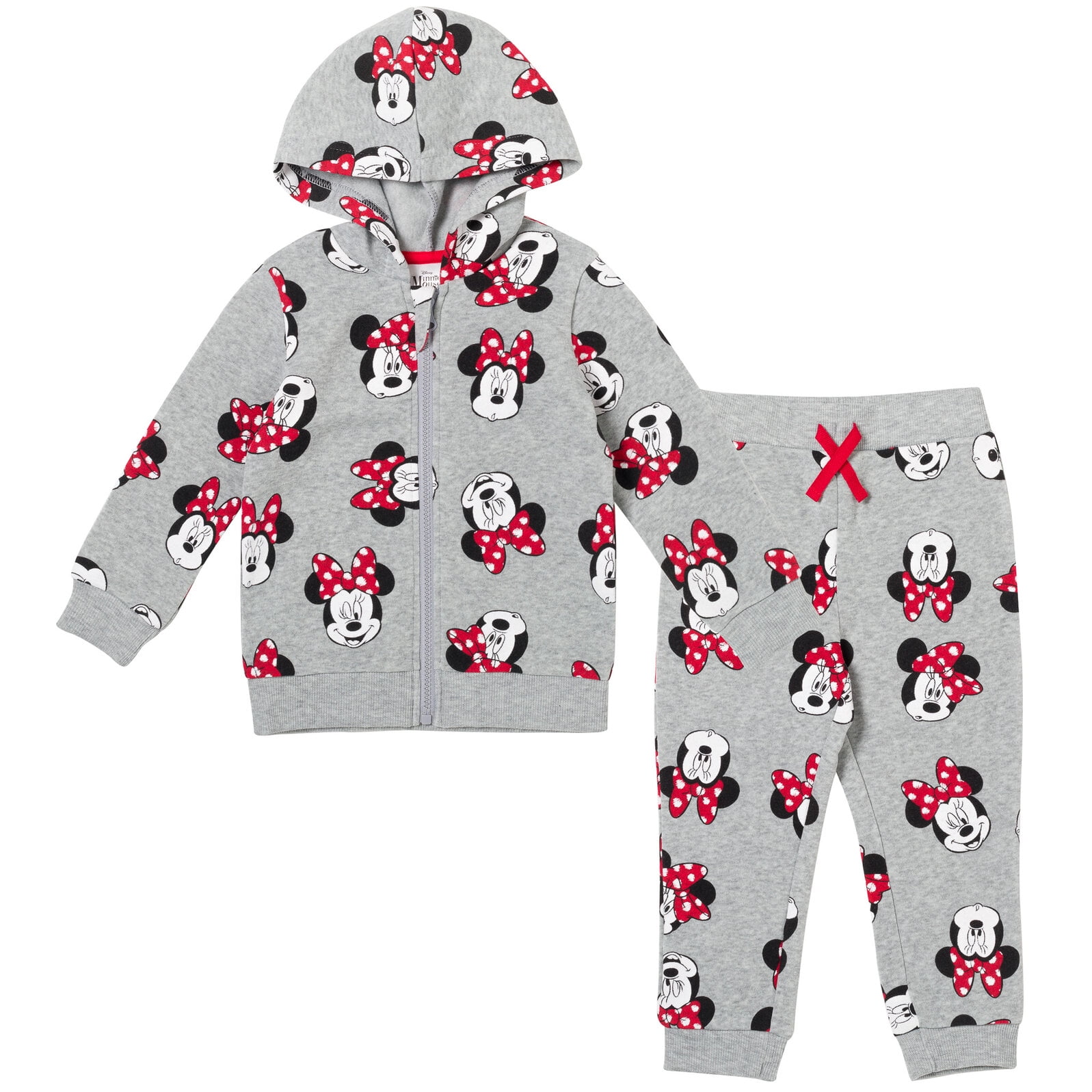 Disney Minnie Mouse Little Girls Fleece Zip Up Hoodie and Jogger Pants Set Toddler to Big Kid Walmart Business Supplies